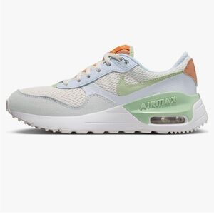 Nike Kids Air Max SYSTM Sneakers - White, Green, and Orange